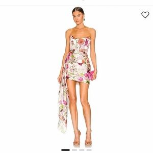 Katie May Strapless Floral Mini Dress - Chasing Dawn